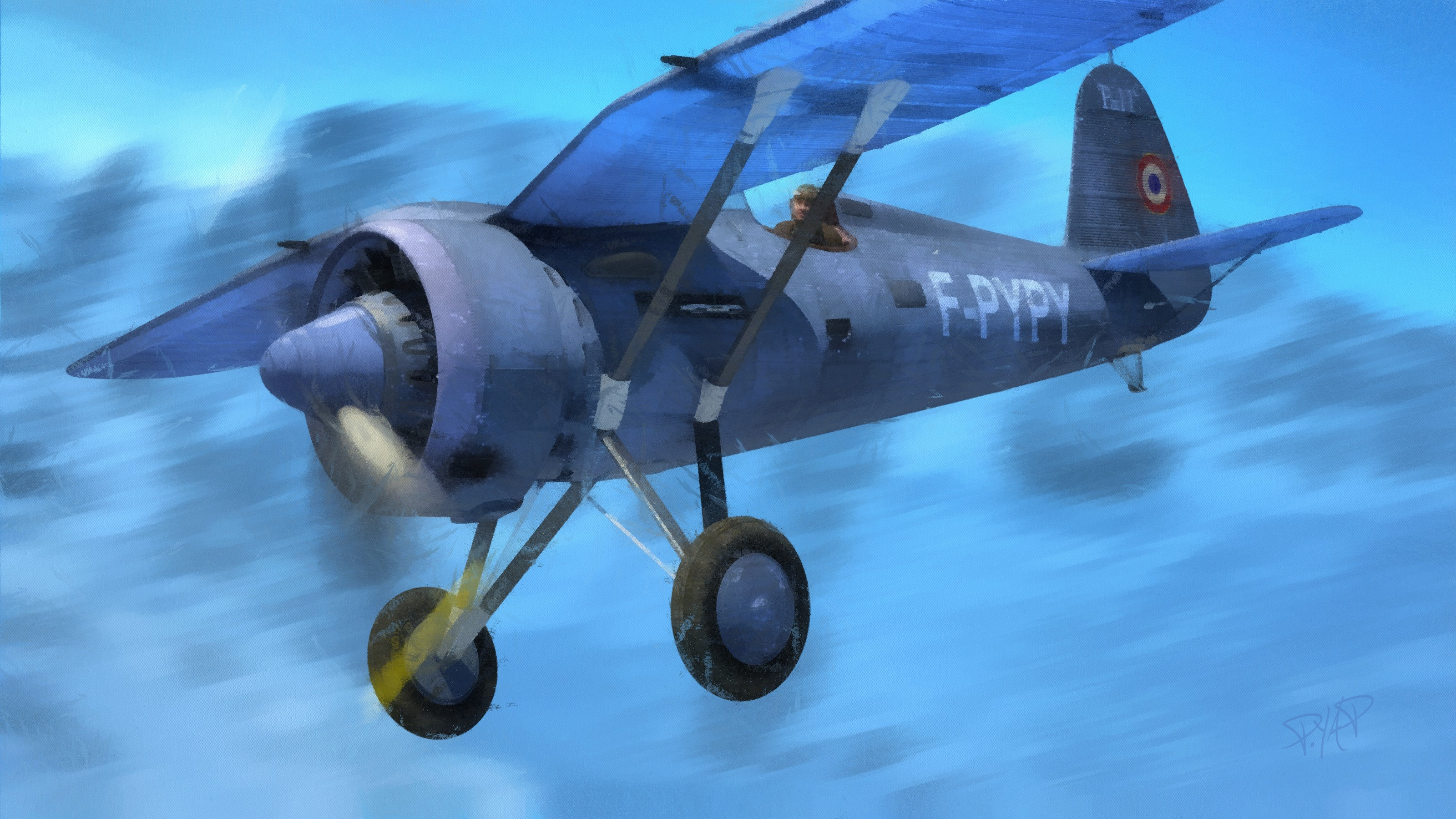 PZL P.11c en peinture